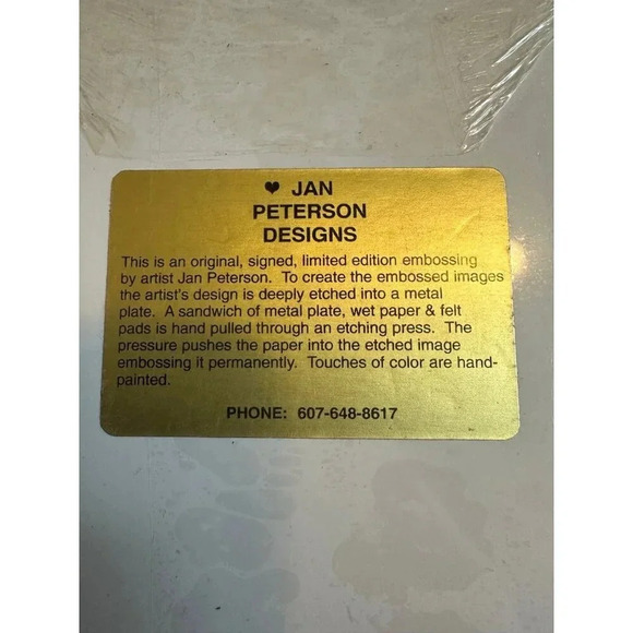 Jan Peterson designs Love Grows 156/600 print - Picture 7 of 8